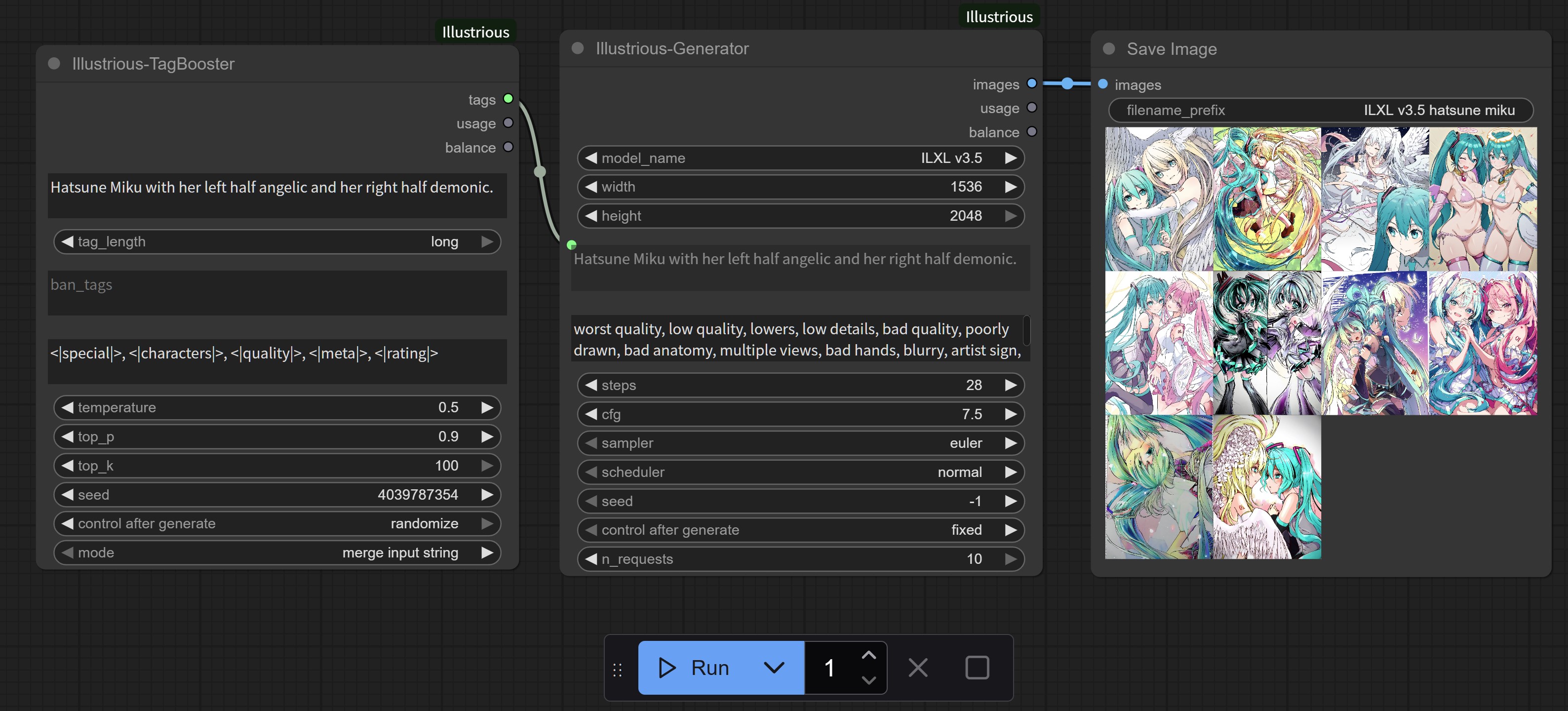 TagBooster example